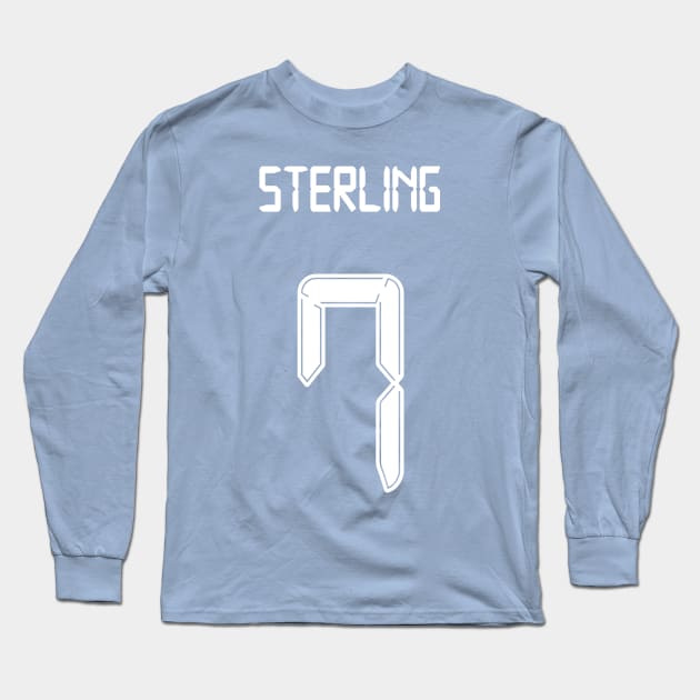 Sterling Man City 7 shirt Long Sleeve T-Shirt by Alimator